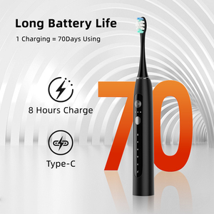 Venta al por mayor logotipo personalizado cuidado bucal cepillo de dientes ultrasónico OEM de alta calidad Limpieza de dientes cepillo de dientes eléctrico automático recargable - Product Image 6