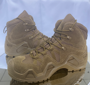 TSB07 Coyote Brown High Cut Combat Tactical <b>Boots</b> Durable Suede Woven Fabric Heavy‑Duty Outsole for <b>Hiking</b> Hunting Work Use - Product Image 4
