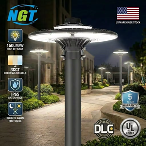 NGT LED <strong>Post</strong> Top <strong>Light</strong> 60W-200W CCT Adjustable IP65 Waterproof Outdoor Area Lighting Pole Lamp for Parking Lot &amp; Garden Street - Product Image 1