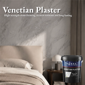 Revestimiento de yeso <span class=keywords><strong>veneciano</strong></span> Blue Kingfisher Evening-Glow con efecto mármol para paredes de comedor - Product Image 1