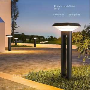 Lámpara Solar LED para Jardín, 40cm/60cm/80cm, IP65, Control Remoto, Decoración Moderna para Hotel, Hogar y Césped - Product Image 2