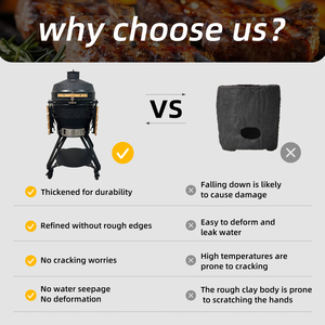KIMSTONE 2026 Nuevo Modelo de Parrilla de Cerámica de 22 Pulgadas, Ahumador para Barbacoa al Aire Libre, <span class=keywords><strong>Asador</strong></span> <span class=keywords><strong>Kamado</strong></span> Todo en Uno para Jardín, Patio y Cocina al Aire Libre - Product Image 4