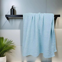 Lot de serviettes de bain en coton tissé personnalisées, séchage rapide, 50x90cm, écologiques, super épaisses et absorbantes