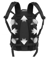 Nouveau design Sac à dos tactique unisexe fermeture à glissière Sac à dos de voyage haute capacité avec cadre interne national en polyester