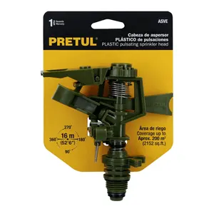 Master con 72 unità sprinkler di plastica, testa singola, verde, PRETUL - Product Image 4