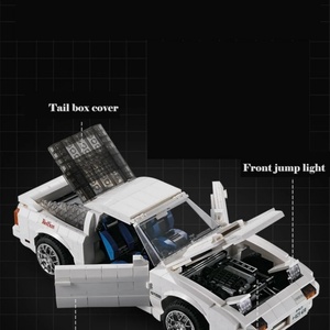 SJY-C61022W 1522 pièces Briques de construction DIY pour voiture de course RC Mazda RX7-FC Initial D - Product Image 3