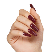Set de Esmalte de Uñas en Gel ICE NOVA, Semipermanente, Híbrido, Colores Negro y Rojo, OEM, Sin HEMA, Esmalte de Gel UV, Suministros de Belleza