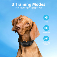 Für Hundetraining-Halsband 920 Wiederaufladbar für 2 Hunde - Neues Nylon Wasserdicht IPX7 Umweltfreundlich Warnton Vibration 74cm 12 Monate