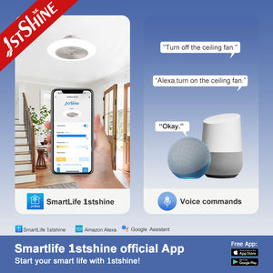 Ventilador <span class=keywords><strong>de</strong></span> Techo con Luz 1stshine, Control Remoto Inteligente por Aplicación, 20 Pulgadas, Elegante, para Habitaciones Pequeñas, Ventilador <span class=keywords><strong>de</strong></span> Techo <span class=keywords><strong>de</strong></span> Perfil Bajo con Luz - Product Image 6