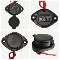 Prise de charge USB plate à montage sur panneau USB-A vers USB-C, 12V DC, QC3.0, PD3.0, pour sièges de bus, chargeurs USB 24V pour bus, marine, tracteurs, VTT, UTV