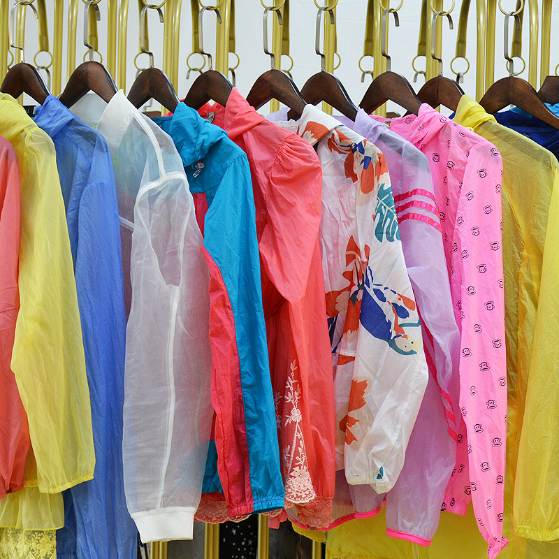 Outdoor women's breathable loose used clothes summer quick-drying seaside thin coat second-hand clothing