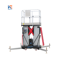 4-12m 220V Batterie Aérienne Seul Homme Ascenseur Batterie Portable Échafaudage Mobile GTWY Vertical Élévateur Électrique à Échelle