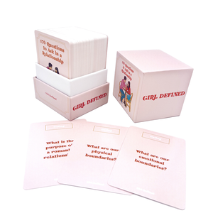 전문 맞춤형 공장 놀이 카드 제조업체 사용자 정의 확인 카드 질문 대화 카드 게임 데크 인쇄 - Product Image 1