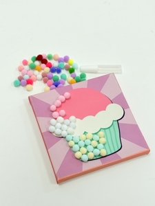 Mỹ thuật trang trí vuông nghệ sĩ nghệ sĩ vải sơn Hội Đồng Quản trị bằng gỗ khung vải khung trang trí đầy màu sắc Kem - Product Image 5