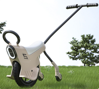 Monocycle à pousser pour enfants, vélo à roue unique parent-enfant