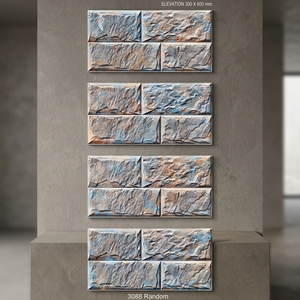 300x600mm Glazed Ceramic Wall Tiles Elevation Pattern New 12x24 Design for Home Exterior Outdoor Use Porcelain for Hall Bathroom - Product Image 1