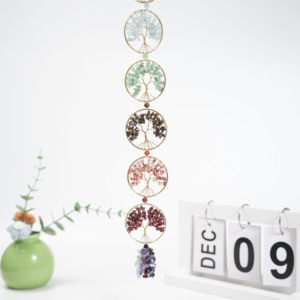<span class=keywords><strong>Attrape</strong></span>-rêves en agate naturelle, pierre concassée, <span class=keywords><strong>arbre</strong></span> <span class=keywords><strong>de</strong></span> <span class=keywords><strong>vie</strong></span>, carillon éolien, <span class=keywords><strong>attrape</strong></span>-soleil, vente en gros - Product Image 3