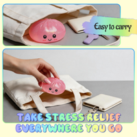 Ensemble de jouets sensoriels à presser personnalisés en forme de Bao Bun, à remontée lente, pour cadeaux de fêtes