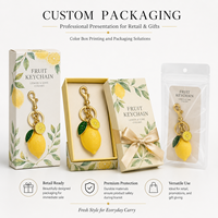 Porte-clés citron réaliste en résine, pendentif de sac, breloque pour femme, porte-clés de voiture, accessoires créatifs pour sac à main, cadeau, vente en gros, personnalisé
