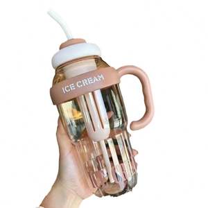 Vaso de Plástico con Tapa y Asa para Pajita, 1.3L, Ecológico, para Uso en Exteriores - Product Image 1