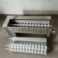 Kleine commerciële eierwasmachine met borstel, automatische reiniging & droging, 304 roestvrij staal voor verse eieren