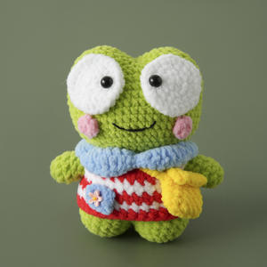 Graziosa Bambola di Coniglio all'Uncinetto in Stile Art Déco, Accessorio Trendy Fatto a Mano in Lana per Studenti - Product Image 6