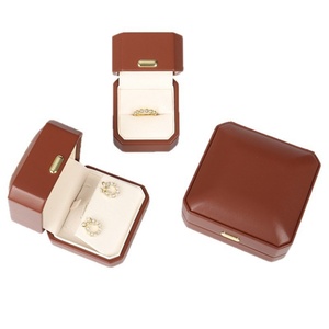 Hot Sale Wholesale PU Octagon Jewelry <b>Box</b> Packaging Luxury Necklace Pendant Storage <b>Box</b> Wedding Jewelry <b>Gift</b> <b>Box</b> - Product Image 5