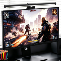 Barre lumineuse LED pour moniteur 2700-6500K, 3 températures de couleur, CRI 95, sans éblouissement asymétrique, commande tactile, lampe de bureau USB, protection des yeux, 440 mm