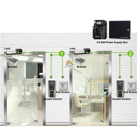 Panel de Control de Acceso ZK C3-200 Basado en IP TCP/IP Wiegand, Tarjeta RFID, Controlador de 2 Puertas, Sistema de Control de Acceso ZK