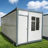 Maison conteneur pliable : Dortoir temporaire à haute rentabilité pour chantier de construction, maisons amovibles