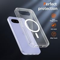 Étui magnétique transparent pour Google Pixel 10A, coque de téléphone portable antichoc 2 en 1 en TPU+PC pour Google Pixel 6A 7A 8A 9A 8 9 10 Pro XL