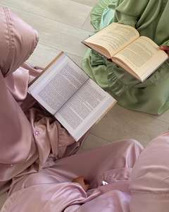 فستان سادة بلون واحد لرمضان عباية مطبوعة حسب الطلب مع كشكشة طقم صلاة إسلامي حقيبة تيليكونج أرواب صلاة - Product Image 4