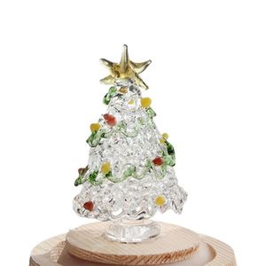 Adornos Navideños de Cristal Miniatura al por Mayor 2024, Decoración de Escritorio para Regalo, Árbol de Navidad para Fiestas - Product Image 1