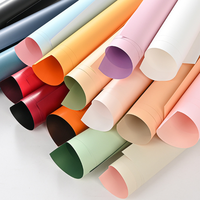 Papier d'emballage professionnel en pâte de paille recyclable et écologique, couleur unie, motif floral euroasiatique, nouvelle collection 2024, pour la décoration