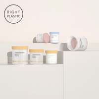 Pot en plastique PP grand format de haute qualité pour beurre corporel, gommage corporel, masque capillaire, sel de bain, emballage cosmétique avec couvercle à vis