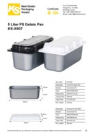 Boîte à crème glacée en PP de qualité alimentaire pour usage commercial - Résistante aux basses températures (-25°C) pour congélateur