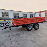CJS remorque de camion à benne basculante agricole grande capacité tige hydraulique Transport agricole frein électrique haute productivité 1 an de garantie