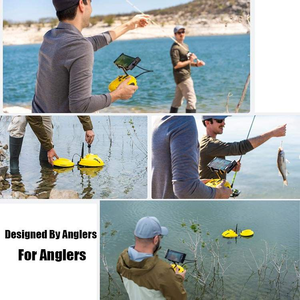 Dron Cuatricóptero Chasing F1 Pro con Sonda de Pesca y Visión 360° °   Cámara Subacuática Giratoria 1080P HD GPS con 6 Horas de Batería y 20 Metros de Profundidad - Product Image 3