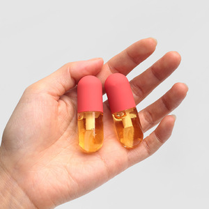 Personnalisez les mini pilules Petites capsules Brillant à lèvres avec brillant à lèvres nacré et incolore Huile à lèvres dodue et rosée - Product Image 4