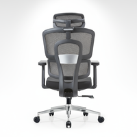 Chaise de bureau ergonomique pivotante réglable en maille, dossier haut, pour usage scolaire, en acier inoxydable, pour la maison, le bureau et l'hôpital, directement de l'usine chinoise
