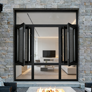 Fenêtre à battant en alliage d'aluminium <span class=keywords><strong>GUAPO</strong></span>, verre trempé, insonorisation, design moderne, installation facile pour usage domestique - Product Image 4