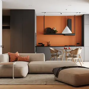 Sanhai Nordic Style Holistic Interior Design Inspiration Products Work Scheme 3D Max Rendering Floor Plan Construction Drawing