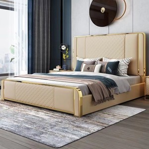 Home Bedroom Furniture Set Queen Bed Frame Double Single king Size Letto <strong>Camas</strong> Matrimonial Muebles <strong>De</strong> Dormitorio Up-holstered - Product Image 2