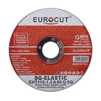 EUROCUT marka aşındırıcı kesme diski disko de corte 4.5 inç 115x1.2x22.2mm metal ve paslanmaz çelik