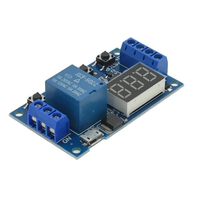 Module de relais DC 6-30V, interrupteur à temporisation, circuit de contrôle de cycle réglable, relais de temporisation d'arrêt 6V 9V 12V 24V
