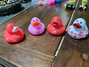 Custom Pvc Plastic Mini Bulk Logo Floating Small Baby <b>Bath</b> Toy Yellow Rubber Duck - Product Image 3