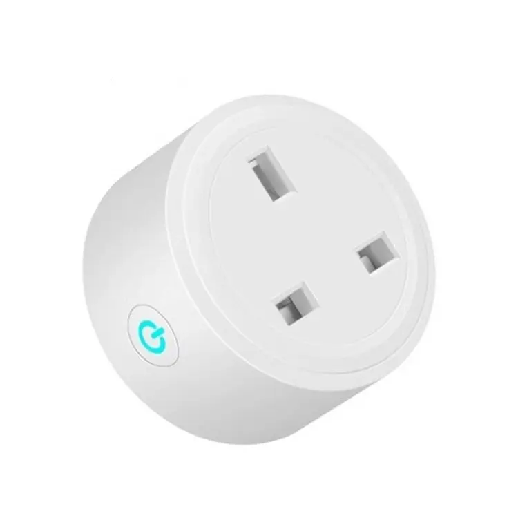 2022 Factory Wholesale Mini Wifi Smart Plug UK 16A Tuya Smart Socket Work With Alexa