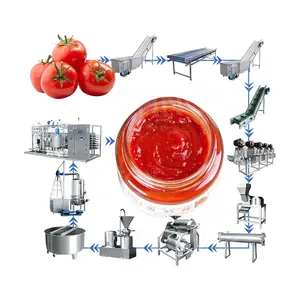 HNOC 완전 자동 토마토 퓨레 만들기 기계 케첩 메이커 프로세스 공장 주석 토마토 페이스트 제조 기계