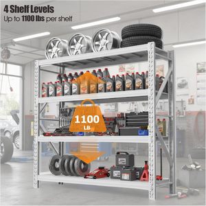 Display Steel Shelving 5 Layer Adjustable Medium Duty Stacking Warehouse Racks & Shelves for Garage Storage - Product Image 2