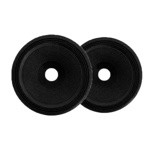 suitable 12 inch high quality oem odm pro audio cloth edge surround black pulp paper cone pressed or non-pressed speaker cone
